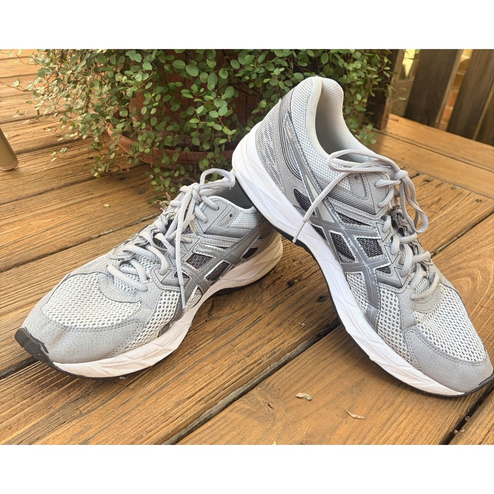 Asics Gel Contend 3 Men's Size 12 Running Walking T5G1N Grey Silver